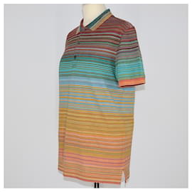 Missoni-Missoni Multicolor Striped Polo Shirt-Multiple colors