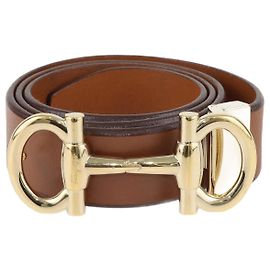 Salvatore Ferragamo Brauner Schnallengürtel Braun