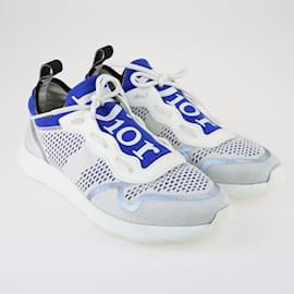 Dior-Dior Homme Weiß/Blau B21 Neo-Sneaker-Blau