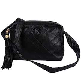 Chanel-Chanel Quilted Lambskin Camera Crossbody Bag-Black