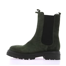 Autre Marque-VENISE COLLECTION  Ankle boots T.eu 40 Suede-Green