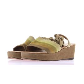 Mules et sabots Hermès T.EU 38.5 en daim Multicolore
