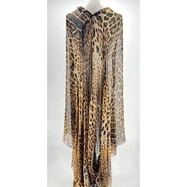 Saint Laurent-SAINT LAURENT  Dresses T.International M Silk-Beige