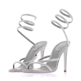 Rene Caovilla-RENE CAOVILLA  Sandals T.eu 38 glitter-Silvery