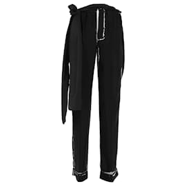 Prada-PRADA  Trousers T.International M Silk-Black