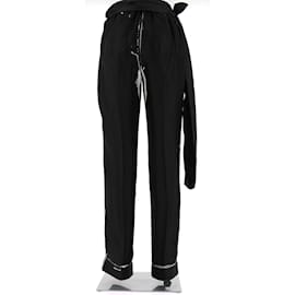 Prada-PRADA  Trousers T.International M Silk-Black