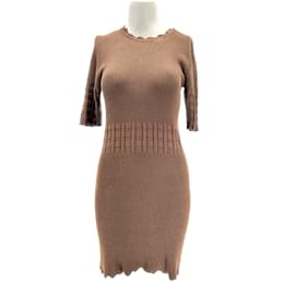 Rouje-ROUJE  Dresses T.International S Cotton-Brown