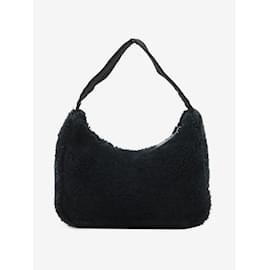 Prada-Réédition noire 2000 mini sac en éponge-Noir