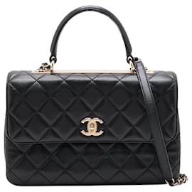 Chanel-Black 2017-2018 lambskin Trendy bag-Black
