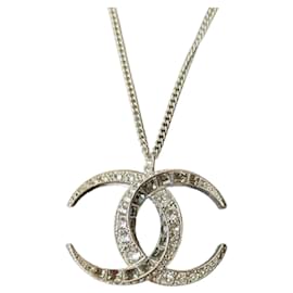 Chanel-CC B15C Logo Dubai Moon Collection crystal SHW necklace box-Silvery