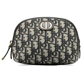 Dior blu obliquo 30 Pochette Montaigne Blu