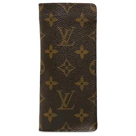 Louis Vuitton-Louis Vuitton Brown Monogram Porte-Valeurs Cartes Crédit-Marron