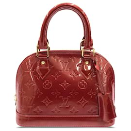 Louis Vuitton-Louis Vuitton Rotes Monogramm Vernis Alma BB-Rot,Bordeaux