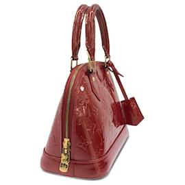 Louis Vuitton-Louis Vuitton Rouge Monogram Vernis Alma BB-Rouge,Bordeaux