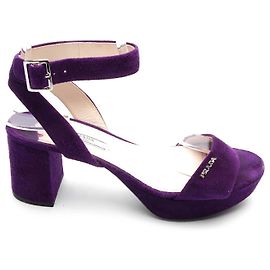 Prada Sandals Purple Deerskin Purple