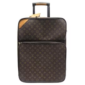 Louis Vuitton-VALISE LOUIS VUITTON PEGASE 55 M41226 TOILE MONOGRAM TRAVEL BAG LUGGAGE-Marron