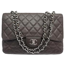 Chanel-SAC A MAIN CHANEL GRAND CLASSIQUE TIMELESS CAVIAR BANDOULIERE HAND BAG-Marron