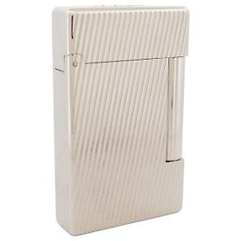 ST DUPONT ST DUPONT INITIAL DIAGONAL PALLADIUM LIGHTER 20830 LIGHTER Silvery