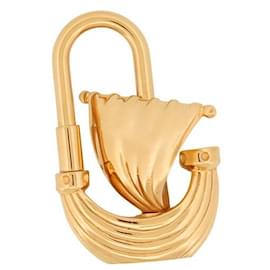 Hermès RARE HERMES BATEAU L’AIR DE PARIS PADLOCK 2006 PADLOCK KEYCHAIN PENDANT CHARM Golden