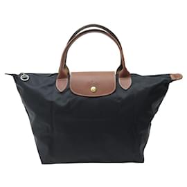 Longchamp-NOVA BOLSA DE LONA PRETA LONGCHAMP LE PLIAGE ORIGINAL M1623089001 sacola-Preto