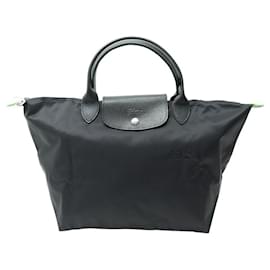 Longchamp-NEUE HANDTASCHE LONGCHAMP LE PLIAGE GRÜN M L1623919001 HANDTASCHE HANDTASCHE TOTE-Schwarz