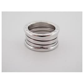 Bulgari-NEW BULGARI B RING.Zero1 323557 T50 in white gold 18K 10GR WHITE GOLD RING-Silvery