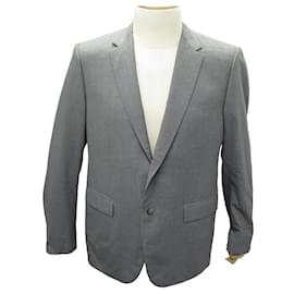 Louis Vuitton-NOVA JAQUETA LOUIS VUITTON BLAZER EM LÃ CINZA XL 56 COLETE CINZA-Cinza