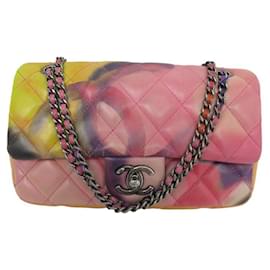 Chanel-CHANEL TIMELESS EDITION FLOWER POWER GRAFFITI BANDOULIERE BAG HANDBAG-Multiple colors