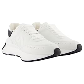 Alexander Mcqueen-Sprint Runner Sneakers - Alexander Mcqueen - Leather - White/Black-White