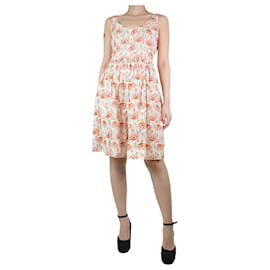 Prada-Multicoloured sleeveless floral printed dress - size UK 8-Multiple colors