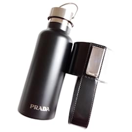 Prada-Logo bottle-Black,Silvery