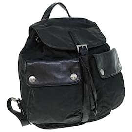 Prada-PRADA Backpack Nylon Black Auth bs11548-Black