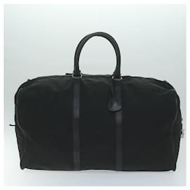 Prada-PRADA Boston Bag Nylon Black Auth 63406-Black