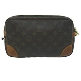 Louis Vuitton-LOUIS VUITTON Monogram Marly Dragonne GM Clutch Bag M51825 Auth LV 64300-Monogramme