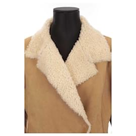 Bash-casaco de couro-Marrom
