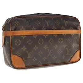 Louis Vuitton-Louis Vuitton Monogram Compiegne 28 Clutch Bag M51845 LV Auth 64313-Monogram