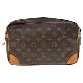 Louis Vuitton-Louis Vuitton Monogram Compiegne 28 Clutch Bag M51845 LV Auth 64313-Monogram