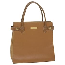 Burberry-BURBERRY Borsa A Mano Pelle Marrone Auth bs11457-Marrone