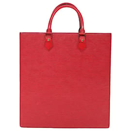 Louis Vuitton-Bolsa LOUIS VUITTON Epi Sac Plat Vermelha M5274Autenticação E LV 64751-Vermelho
