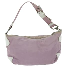 Prada-PRADA Shoulder Bag Nylon Pink Auth 64478-Pink