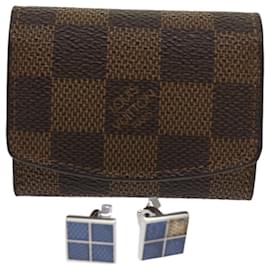 Louis Vuitton-LOUIS VUITTON Damier Ebene Cuff Case M64681 LV Auth 64623-Other