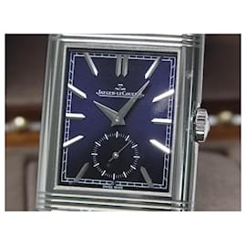Jaeger Lecoultre-JAEGER LECOULTRE Reverso Tribute duo blue Q3988482 Mens-Silvery