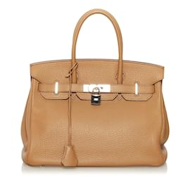 Hermès-Sacs à main HERMES-Marron