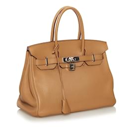 Hermès-Sacs à main HERMES-Marron