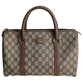 Gucci-Gucci Gucci Boston Supreme vintage GG handbag-Beige