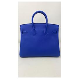 Hermès-Hermes Togo Birkin 25 Royal Blue-Blue
