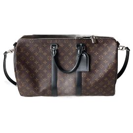 Louis Vuitton LV Keepall Macassar 45 Marron