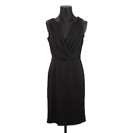 Dolce & Gabbana-Leather Over Dress-Black