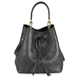 Louis Vuitton-Louis Vuitton Black Monogram Empreinte NéoNoé MM-Black