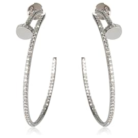 Cartier-Cartier Juste Un Clou Diamond Hoop Earring in 18K or blanc 1.26 ctw-Autre